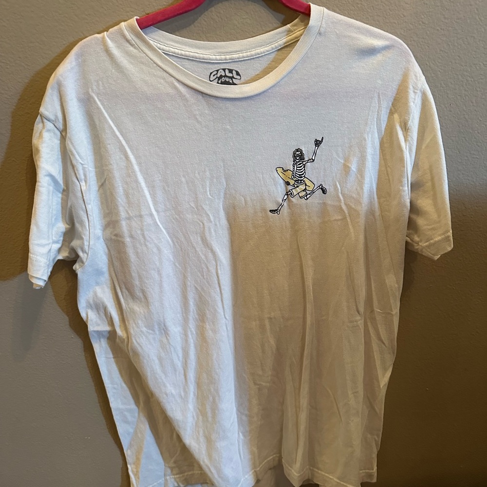 Men's White Graphic T-Shirt